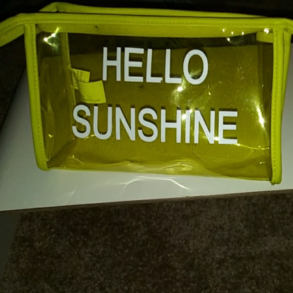 Clear Yellow beach / bikini bag ✨